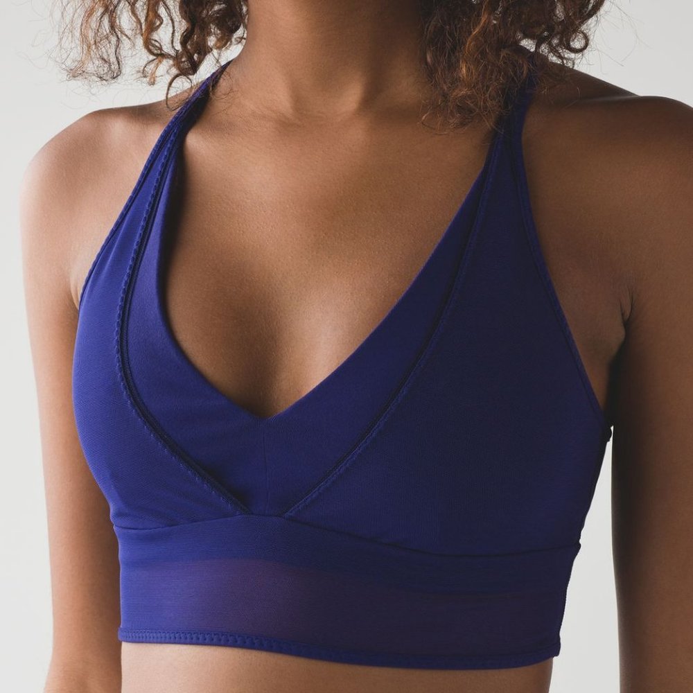 lululemon athletica Deep Blue V-Neck Sports Bra